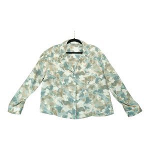 Lena Long‎ Sleeve Shirt Women's Size Small Polyester